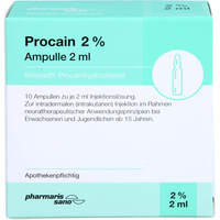Procain pharmarissano Ampulle 2% 2ml, 10x2 ml, Medphano Arzneimittel GmbH