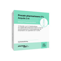 Procain pharmarissano Ampulle 2% 2ml, 10x2 ml, Medphano Arzneimittel GmbH