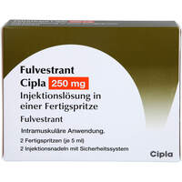 Fulvestrant Cipla 250 mg/5 ml Inj.-Lsg.i.e.FS, 2 st, Cipla Europe Nv
