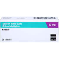 Ebastin Micro Labs 10 mg Schmelztabletten, 20 Stk., Micro Labs GmbH