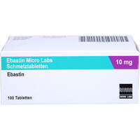 Ebastin Micro Labs 10 mg Schmelztabletten, 100 st, Micro Labs GmbH