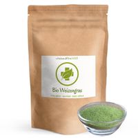 Bio Weizengras Pulver, 300 g, vitalundfitmit100 GmbH