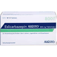 Eslicarbazepin Aristo 800 mg Tabletten, 30 Stk., Aristo Pharma GmbH