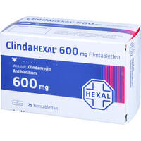ClindaHEXAL 600 mg Filmtabletten, 25 st, HEXAL AG