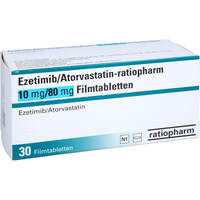 Ezetimib/Atorvastatin-ratiopharm 10 mg/80 mg, 30 st, ratiopharm GmbH