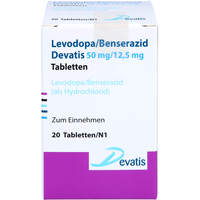 Levodopa/Benserazid Devatis 50mg/12.5mg Tabletten, 20 Stk., Devatis GmbH