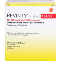 Revinty Ellipta 184 ug/22 ug einzeld.P.z.Inh.30ED, 1 st, kohlpharma GmbH Revinty Ellipta 184 ug/22 ug einzeld.P.z.Inh.30ED, 1 st, kohlpharma GmbH