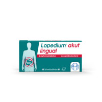 Lopedium akut lingual 2 mg Schmelztabletten, 10 st, HEXAL AG