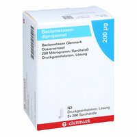 Beclometason Glenmark Dosieraerosol 200 Mikrogramm, 2 ST, Glenmark Arzneimittel GmbH