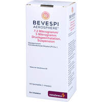 Bevespi Aerosphere 7.2 ug/5 ug Dru.Gasinh.120Hub, 1 st, Emra-Med Arzneimittel GmbH