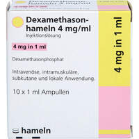 Dexamethason-hameln 4 mg/ml Inj.Lsg., 10x1 ml, hameln pharma GmbH