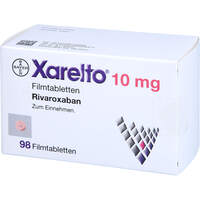 Xarelto 10 mg Filmtabletten, 98 Stk., Aaragon Pharma s.r.o. Xarelto 10 mg Filmtabletten, 98 Stk., Aaragon Pharma s.r.o.