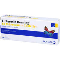 L-Thyroxin Henning 63ug Tabletten, 100 st, Sanofi-Aventis Deutschland GmbH