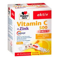 Doppelherz Vitamin C 500 + Zink Depot direct, 40 Stk., Queisser Pharma GmbH & Co. KG