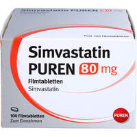 Simvastatin PUREN 80 mg Filmtabletten, 100 st, PUREN Pharma GmbH & Co. KG