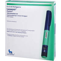 Levemir FlexPen 100 Einheiten/ml Inj.-L.Fertigpen, 5x3 ml, kohlpharma GmbH