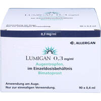 LUMIGAN 0.3 mg/ml Augentropfen im Einzeldosisbeh., 90x0.4 ml, 1 0 1 Carefarm GmbH
