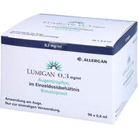 LUMIGAN 0.3 mg/ml Augentropfen im Einzeldosisbeh., 90x0.4 ml, 1 0 1 Carefarm GmbH