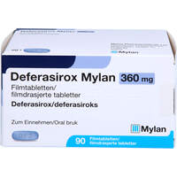 Deferasirox Mylan 360 mg Filmtabletten, 90 st, Viatris Healthcare GmbH