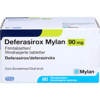 Deferasirox Mylan 90 mg Filmtabletten, 90 st, Viatris Healthcare GmbH
