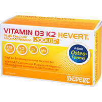 VITAMIN D3 K2 Hevert plus Ca Mg 2000 IE/2 Kapseln, 120 st, Hevert-Arzneimittel GmbH & Co. KG
