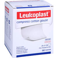 Leukoplast Compress Cotton Gauze STE 7.5X7.5 8f, 25x2 st, Bsn Medical GmbH