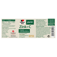 Doppelherz Zink + C pure, 60 Stk., Queisser Pharma GmbH & Co. KG