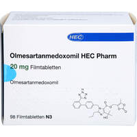 Olmesartanmedoxomil HEC Pharm 20 mg Filmtabletten, 98 st, Hec Pharm GmbH
