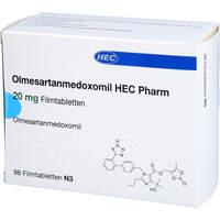 Olmesartanmedoxomil HEC Pharm 20 mg Filmtabletten, 98 st, Hec Pharm GmbH