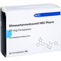 Olmesartanmedoxomil HEC Pharm 20 mg Filmtabletten, 98 st, Hec Pharm GmbH
