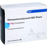Olmesartanmedoxomil HEC Pharm 40 mg Filmtabletten, 98 st, Hec Pharm GmbH