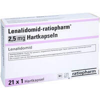 Lenalidomid-ratiopharm 2.5 mg Hartkapseln, 21 Stk., ratiopharm GmbH