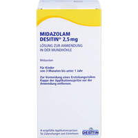 Midazolam Desitin 2.5mg Lsg z.Anw. i.d. Mundhöhle, 4 st, Desitin Arzneimittel GmbH