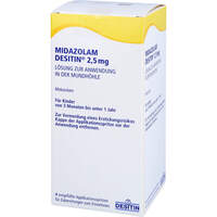 Midazolam Desitin 2.5mg Lsg z.Anw. i.d. Mundhöhle, 4 st, Desitin Arzneimittel GmbH