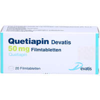 Quetiapin Devatis 50 mg Filmtabletten, 20 st, Devatis GmbH