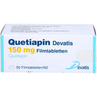 Quetiapin Devatis 150 mg Filmtabletten, 50 st, Devatis GmbH