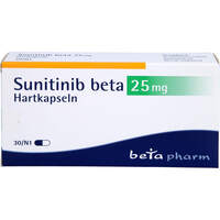 Sunitinib beta 25 mg Hartkapseln, 30 st, betapharm Arzneimittel GmbH