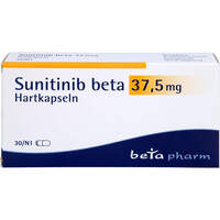Sunitinib beta 37.5 mg Hartkapseln, 30 st, betapharm Arzneimittel GmbH