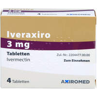 Iveraxiro 3 mg Tabletten, 4 Stk., Medical Valley Invest AB