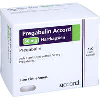 Pregabalin Accord 50 mg Hartkapseln, 100 st, Orifarm GmbH
