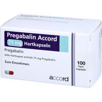Pregabalin Accord 75 mg Hartkapseln, 100 st, Orifarm GmbH