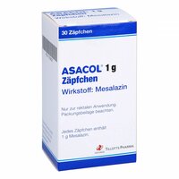Asacol 1 g Zäpfchen, 30 st, Tillotts Pharma GmbH