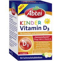 Abtei Kinder Vitamin D3, 50 st, Perrigo Deutschland GmbH