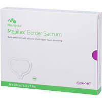 MEPILEX Border Sacrum Schaumverb.haft.16x20 cm st., 10 st, Emra-Med Arzneimittel GmbH