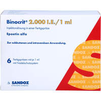 Binocrit 2.000 I.E./1 ml Inj.-Lsg.i.e.Fertigspr., 6x1 ml, Abacus Medicine A/S