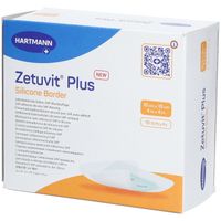 Zetuvit Plus Silicone Border 10x10cm, 10 st, Paul Hartmann AG