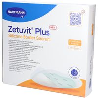 Zetuvit Plus Silicone Border Sacrum 23x23cm, 10 st, Paul Hartmann AG