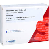 Binocrit 4.000 I.E./0.4 ml Inj.-Lsg.i.e.Fertigspr., 6x0.4 ml, Pb Pharma GmbH