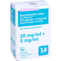 Dorzolamid comp-1A Pharma 20mg/ml+5mg/ml Augentr., 2x5 ml, 1 A Pharma GmbH