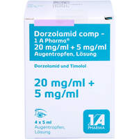 Dorzolamid comp-1A Pharma 20mg/ml+5mg/ml Augentr., 4x5 ml, 1 A Pharma GmbH